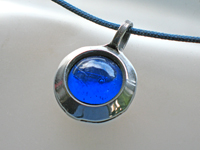 Blue Bead Pendant