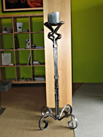 Heavy Floor Mount Forged Pedestal Canelabra