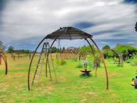 Recycled Satelite Dish Gazebo