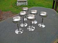 Forged Stainless Steel Wine Goblets